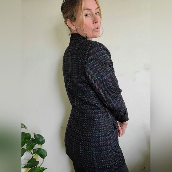 The Coco Vintage 80s Double Breasted Wool Blazer M - Picture 9 of 12